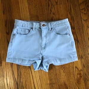 F21 Light Wash Denim Shorts